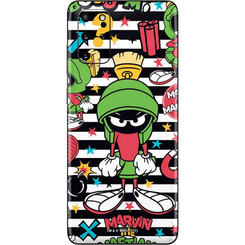 Looney Tunes Marvin the Martian Striped Patches Galaxy S20 Plus Skin
